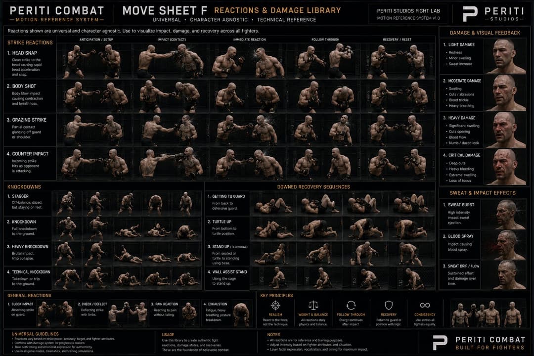 Reactions Periti Combat system